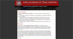 Desktop Screenshot of iowaacademyoftriallawyers.com