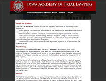 Tablet Screenshot of iowaacademyoftriallawyers.com